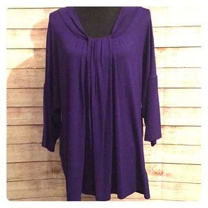 NWT Anne Klein beautiful deep purple top